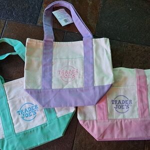 Pastel Tote Bag Set